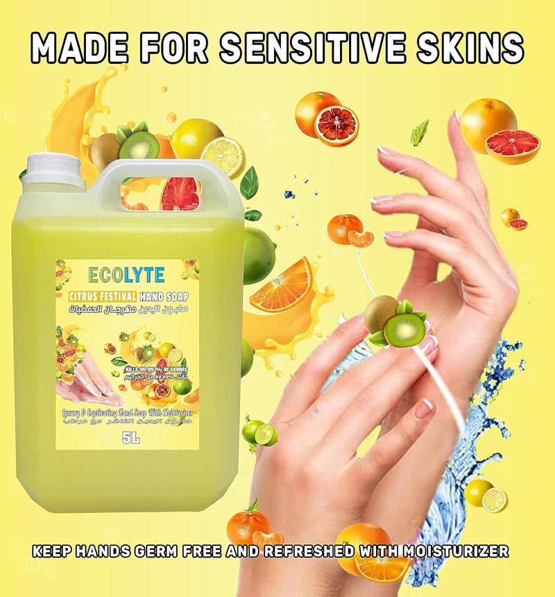 ECOLYTE+ Citrus Festival Hand Soap - 5L - Image 5